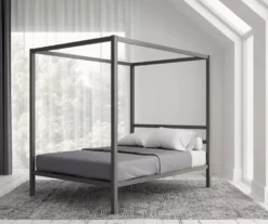 DHP Cara Metal Canopy Bed -Storage supplies store 810543750 6