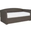 DHP Camila Gray Linen Twin Daybed -Storage supplies store 810543767 1