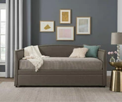 DHP Camila Gray Linen Twin Daybed 10 DHP Camila Gray Linen Twin Daybed -Storage supplies store 810543767 3