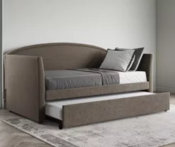 DHP Camila Gray Linen Twin Daybed 13 DHP Camila Gray Linen Twin Daybed -Storage supplies store 810543767 6