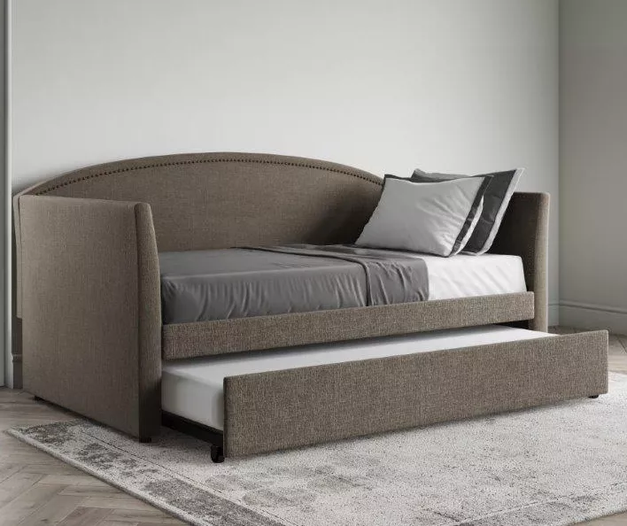 DHP Camila Gray Linen Twin Daybed 8 DHP Camila Gray Linen Twin Daybed - Image 6
