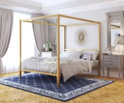 DHP Cara Metal Canopy Bed -Storage supplies store 810543768 6