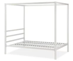 DHP Cara Metal Canopy Bed -Storage supplies store 810543769 1