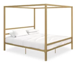 DHP Cara Metal Canopy Bed -Storage supplies store 810543770 4