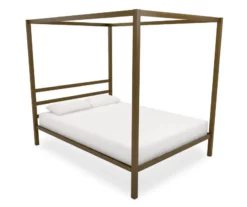 DHP Cara Metal Canopy Bed -Storage supplies store 810543772 5
