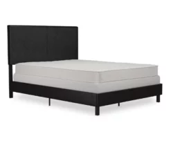 Atwater Living DHP Jazmine Black Faux Leather Upholstered Bed -Storage supplies store 810543813 4
