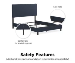 Atwater Living DHP Jazmine Linen Upholstered Queen Bed -Storage supplies store 810543815 2