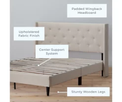 Brookside Isabelle Upholstered Wingback Bed -Storage supplies store 810547603 810547607 810547628 810547611 2 1