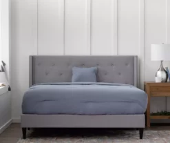 Brookside Isabelle Upholstered Wingback Bed