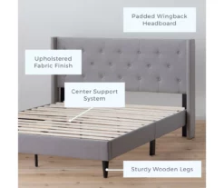 Brookside Isabelle Upholstered Wingback Bed -Storage supplies store 810547604 810547608 810547627 810547612 2 1