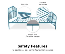 Navogratz Bushwick Metal Bed -Storage supplies store 810548778 5