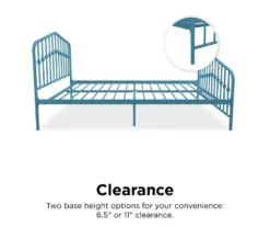 Navogratz Bushwick Metal Bed -Storage supplies store 810548778 6