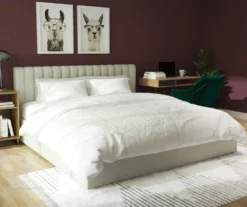 Brittany Gray Upholstered King Storage Bed 10 Brittany Gray Upholstered King Storage Bed -Storage supplies store 810548782 3