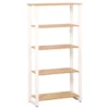 Dorm Essentials Oak & White 4-Shelf Bookcase -Storage supplies store 810559115 1