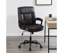 Real Living Faux Leather Office Chair -Storage supplies store 810559968 11