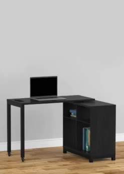 Real Living Seven Hills Metal & Melamine 4-Cube Pivot Desk With USB Charging -Storage supplies store 810561092 11