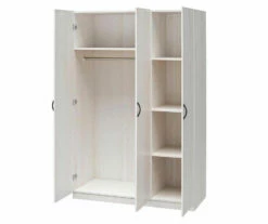 Ivory Oak 3-Door Storage Wardrobe -Storage supplies store 810561398 21
