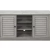 52" Gray & White Faux Marble TV Stand -Storage supplies store 810566185