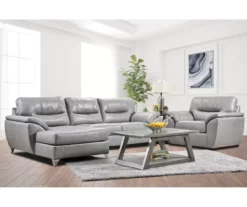 Clifton Ridge Stone Vegan Leather Swivel Chair -Storage supplies store 810569859 810569860 810569861