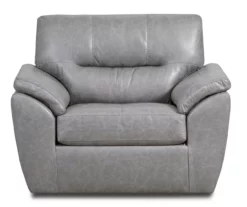 Clifton Ridge Stone Vegan Leather Swivel Chair