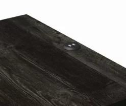 Silverton Black Oak Nightstand With USB Charging 12 Silverton Black Oak Nightstand With USB Charging -Storage supplies store 810569984 3