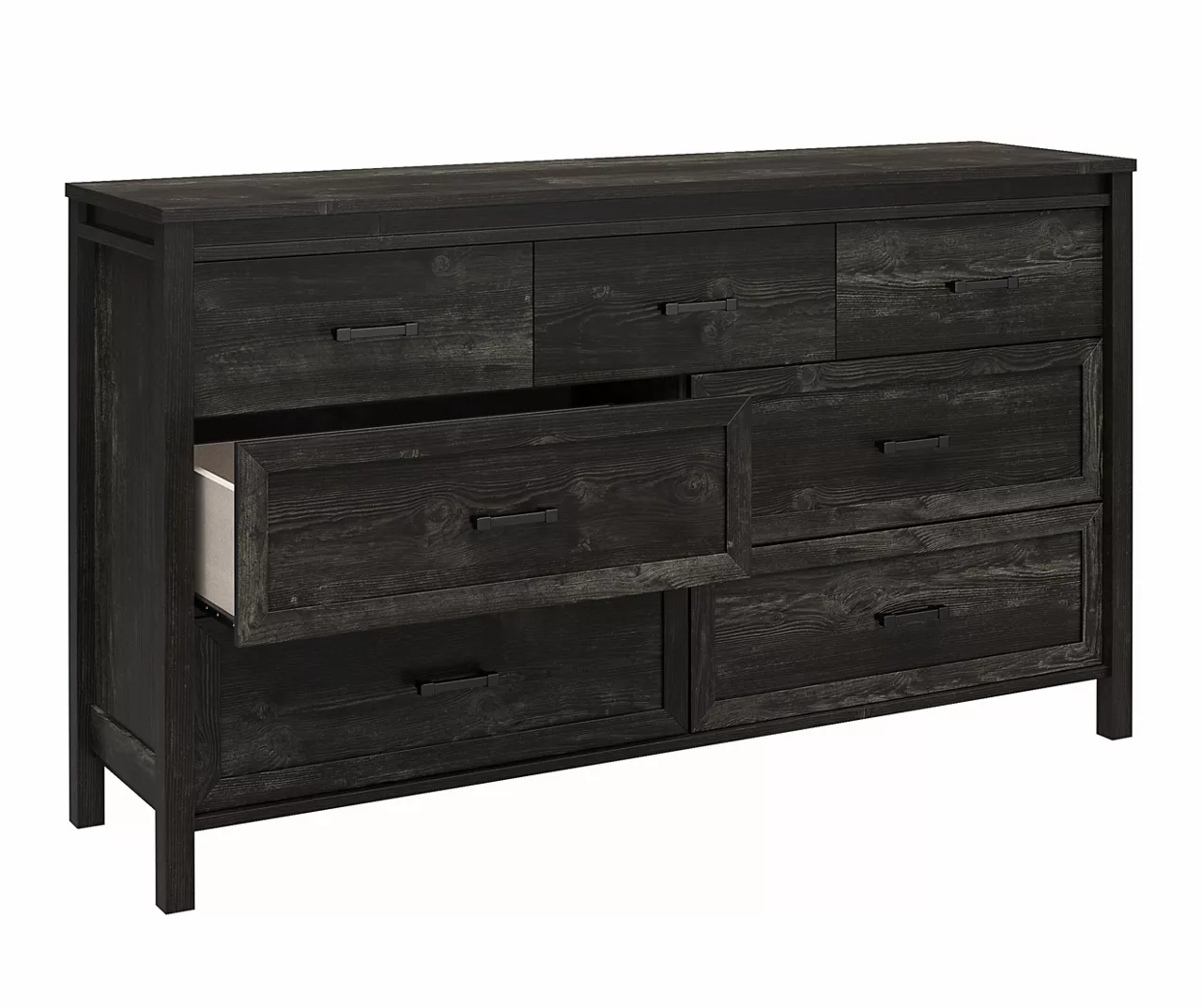 Silverton Black Oak 7-Drawer Dresser 6 Silverton Black Oak 7-Drawer Dresser - Image 4