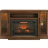66" Heirloom Cherry Electric Fireplace Console -Storage supplies store 810570830 1