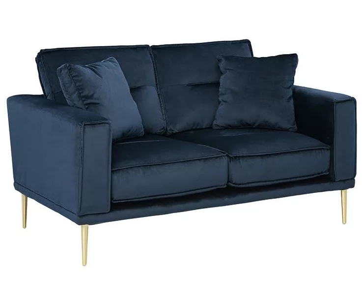 Macleary Navy Loveseat 4 Macleary Navy Loveseat - Image 2