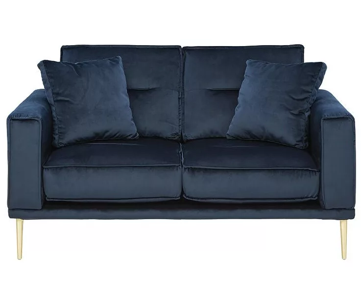 Macleary Navy Loveseat 3 Macleary Navy Loveseat