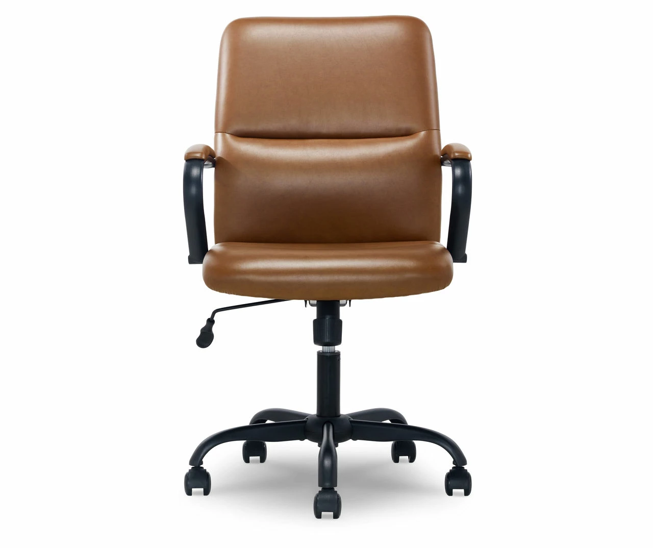 Camel Brown Vegan Leather Office Chair 3 Camel Brown Vegan Leather Office Chair