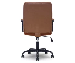 Camel Brown Vegan Leather Office Chair 17 Camel Brown Vegan Leather Office Chair -Storage supplies store 810583520 A2 1