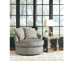 Soletren Ash Swivel Accent Chair -Storage supplies store 810587409 1