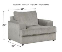 Soletren Ash Oversize Armchair -Storage supplies store 810587413 21 1