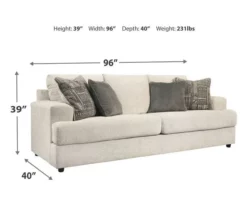 Soletren Stone Queen Sleeper Sofa -Storage supplies store 810587415 8 1