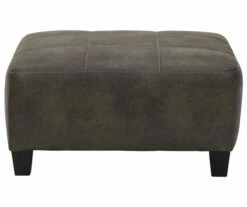 Signature Design By Ashley Navi Faux Leather Oversized Accent Ottoman 13 Signature Design By Ashley Navi Faux Leather Oversized Accent Ottoman -Storage supplies store 810587441 2