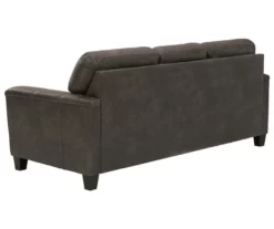 Signature Design By Ashley Navi Faux Leather Sofa -Storage supplies store 810587443 2