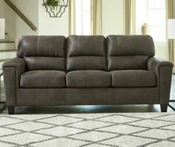 Signature Design By Ashley Navi Faux Leather Sofa -Storage supplies store 810587443 6