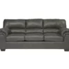 Bladen Slate Faux Leather Sofa -Storage supplies store 810587470 2 1