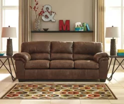 Bladen Coffee Faux Leather Sofa -Storage supplies store 810587476 2 1