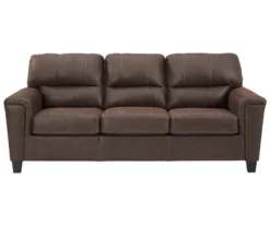Signature Design By Ashley Navi Faux Leather Sofa -Storage supplies store 810587483 2