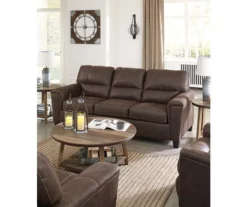 Signature Design By Ashley Navi Faux Leather Sofa -Storage supplies store 810587483 4