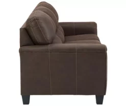 Signature Design By Ashley Navi Faux Leather Sofa -Storage supplies store 810587483 61