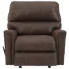 Navi Chestnut Faux Leather Rocker Recliner 2 Navi Chestnut Faux Leather Rocker Recliner -Storage supplies store 810587485 3