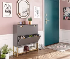 CosmoLiving Brielle Entryway Shoe Storage Cabinet 18 CosmoLiving Brielle Entryway Shoe Storage Cabinet -Storage supplies store 810589010 6