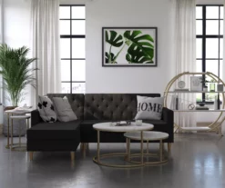 Amelia Faux Marble 4-Shelf Bookcase -Storage supplies store 810589033 5