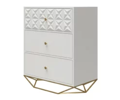 Blair White 3-Drawer Dresser -Storage supplies store 810589237 3