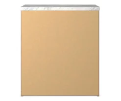 Senniberg Oak & Faux Calcutta 2-Drawer Nightstand 13 Senniberg Oak & Faux Calcutta 2-Drawer Nightstand -Storage supplies store 810589298 4