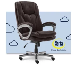 Benton Brown Big & Tall Faux Leather Executive Office Chair -Storage supplies store 810590314 6