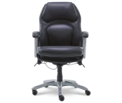 Delvin Black Bonded Leather Office Chair