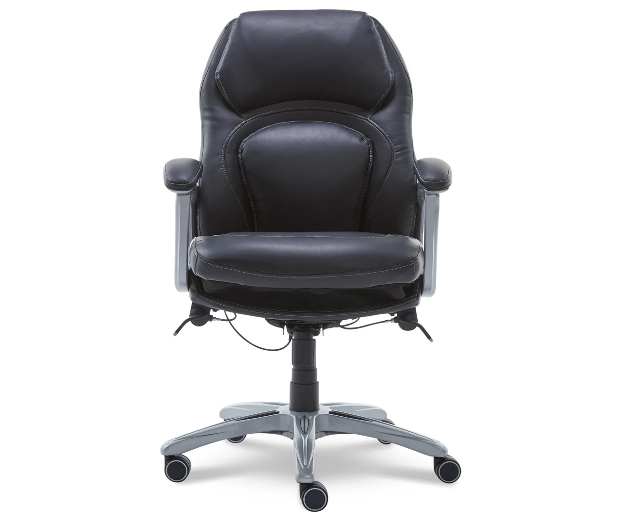 Delvin Black Bonded Leather Office Chair 3 Delvin Black Bonded Leather Office Chair